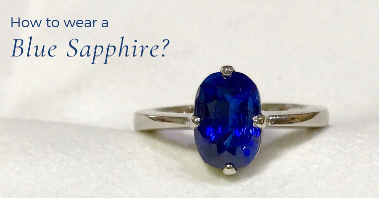 Flower Shaped Halo Blue Sapphire Ring - Nathan Alan Jewelers